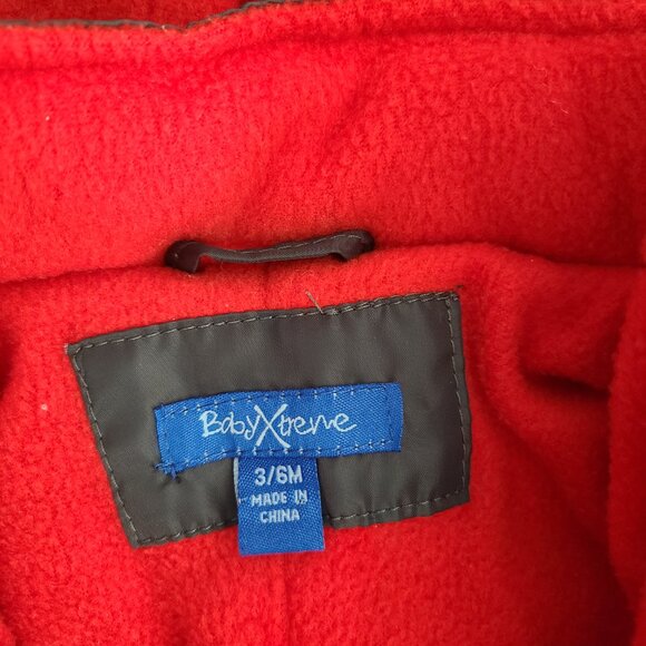 BabyXtreme Baby Boy's Snow Infant Hooded Bodysuit Bunting Snowsuit grey sz 3-6M - Picture 7 of 8